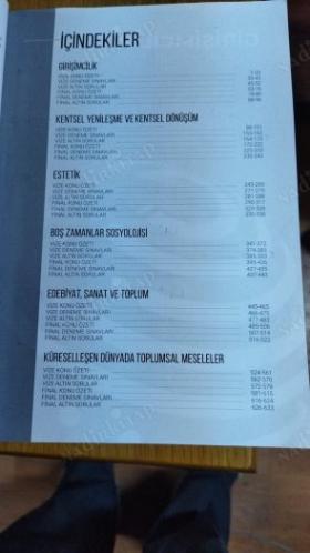 sosyoloji 4. sınıf konu özetli soru bankası- lisans bahar dönemi vize-final-bütünleme altın sorular