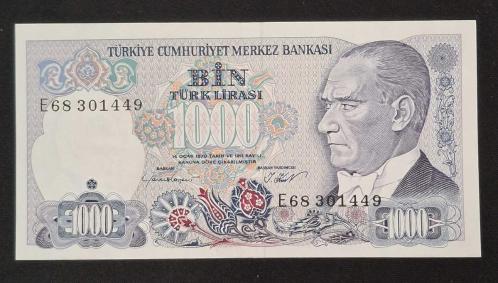 7. Emisyon 1000 TL E68 ÇÇT KAĞIT PARA