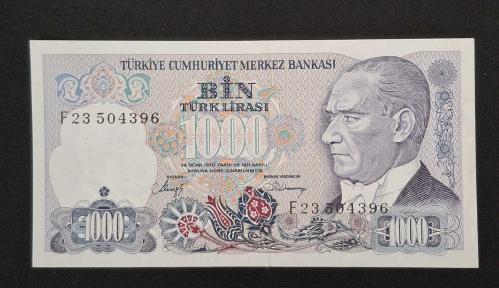 7. Emisyon 1000 TL F23 ÇÇT KAĞIT PARA