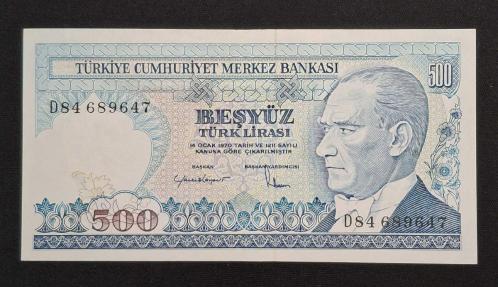7. Emisyon 500 TL D84 ÇÇT KAĞIT PARA
