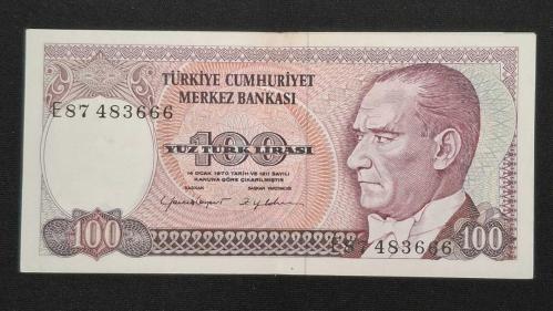 7. Emisyon 100 TL E87 ÇÇT KAĞIT PARA