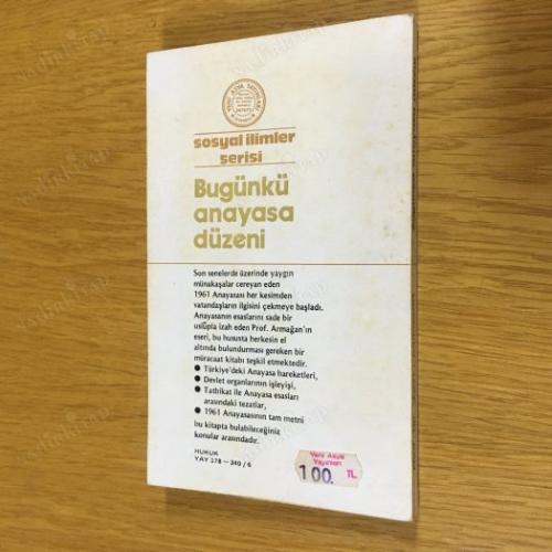 bugünkü anayasa düzeni