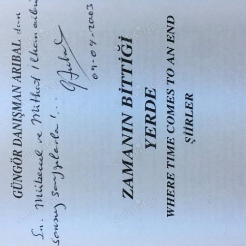 Zamanın Bittiği Yerde-imzalı