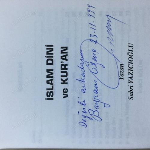 İslam Dini ve Kur'an-imzalı
