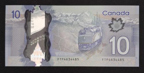 Kanada 10 Dolar 2013 ÇÇT+ POLİMER  KAĞIT PARA