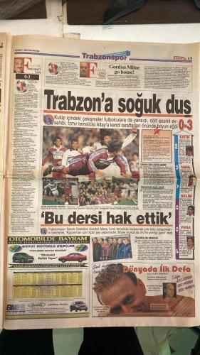 FANATİK SPOR GAZETESİ - TURKISH NEWSPAPER - DOĞUM GÜNÜ HEDİYESİ  - EKSİKSİZ TAM TAKIM GAZETE - 8 ŞUBAT 1999 - SAYI: 1177 - İSMET TONGO - OĞUZ DİZER - TURAN YÜCEL - METİN TÜKENMEZ - YALÇIN DUMER - CENGİZ KAPTAN - GERÇEK SPOR GAZETESİ - FANATİK - BU VATAN HEPİMİZİN - ARİF-HAGİ ASLAN BAŞTACI - YAŞLI KURT ŞOV YAPTI - CİM BOM’U HAGİ SIRTLADI - SOK TRABZON KOMADA - JUVENTUS 4-2 YENİLDİ LİPPİ KOVULDU - RECEP DURDU MURAT COŞTU - KALECİ ŞENOL FARKI ÖNLEDİ - KUL VE AKTÜRK İSTİFA ETTİLER - ALKIŞLAR HAGİ’YE - JESSY AFFETMEZ - TUGAY NEREDE - RESİM GİBİ GOLLER - DOĞUM GÜNÜ - TELEVOLE GECESİ - YİNE AYNI ŞARKI - HAGİ 12 GOLÜ ŞÜKÜR’Ü YAKALADI - HEPSİ DEVLEŞTİ - HAKAN’DAN ŞANSSIZLIK - GÜNÜN ADAMI HAGİ - KRALLIKTA GÖZÜM YOK - TUGAY’A MAKAS - TRABZONSPOR - GALATASARAY - FENERBAHÇE - BEŞİKTAŞ - KOCAELİSPOR - ALTAY - ADANASPOR - KARABÜKSPOR - BURSASPOR - ANTALYASPOR - SAKARYASPOR - ERZURUMSPOR - GENÇLERBİRLİĞİ - SAMSUNSPOR - ANKARAGÜCÜ - GALATASARAY 5-0 BURSASPOR - TRABZONSPOR 0-3 ALTAY - SAKARYASPOR 6-2 GA