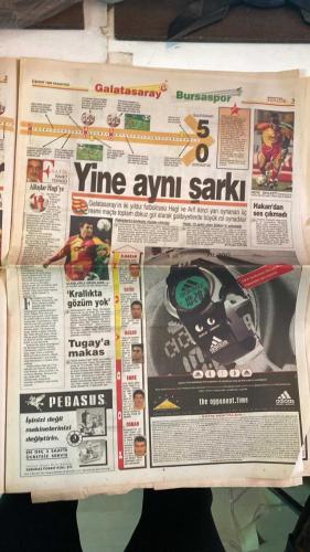 FANATİK SPOR GAZETESİ - TURKISH NEWSPAPER - DOĞUM GÜNÜ HEDİYESİ  - EKSİKSİZ TAM TAKIM GAZETE - 8 ŞUBAT 1999 - SAYI: 1177 - İSMET TONGO - OĞUZ DİZER - TURAN YÜCEL - METİN TÜKENMEZ - YALÇIN DUMER - CENGİZ KAPTAN - GERÇEK SPOR GAZETESİ - FANATİK - BU VATAN HEPİMİZİN - ARİF-HAGİ ASLAN BAŞTACI - YAŞLI KURT ŞOV YAPTI - CİM BOM’U HAGİ SIRTLADI - SOK TRABZON KOMADA - JUVENTUS 4-2 YENİLDİ LİPPİ KOVULDU - RECEP DURDU MURAT COŞTU - KALECİ ŞENOL FARKI ÖNLEDİ - KUL VE AKTÜRK İSTİFA ETTİLER - ALKIŞLAR HAGİ’YE - JESSY AFFETMEZ - TUGAY NEREDE - RESİM GİBİ GOLLER - DOĞUM GÜNÜ - TELEVOLE GECESİ - YİNE AYNI ŞARKI - HAGİ 12 GOLÜ ŞÜKÜR’Ü YAKALADI - HEPSİ DEVLEŞTİ - HAKAN’DAN ŞANSSIZLIK - GÜNÜN ADAMI HAGİ - KRALLIKTA GÖZÜM YOK - TUGAY’A MAKAS - TRABZONSPOR - GALATASARAY - FENERBAHÇE - BEŞİKTAŞ - KOCAELİSPOR - ALTAY - ADANASPOR - KARABÜKSPOR - BURSASPOR - ANTALYASPOR - SAKARYASPOR - ERZURUMSPOR - GENÇLERBİRLİĞİ - SAMSUNSPOR - ANKARAGÜCÜ - GALATASARAY 5-0 BURSASPOR - TRABZONSPOR 0-3 ALTAY - SAKARYASPOR 6-2 GA