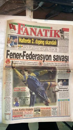 FANATİK SPOR GAZETESİ - TURKISH NEWSPAPER - DOĞUM GÜNÜ HEDİYESİ  - EKSİKSİZ TAM TAKIM GAZETE - 12 ŞUBAT 1999 - SAYI: 1181 - MEHMET ALİ CANBEK - MEHMET GENÇ - TAMER BAĞLAN - ENGİN - VEREL - YALÇIN TÜRK - ALİ ŞEN - GERÇEK SPOR GAZETESİ - FANATİK - BU VATAN HEPİMİZİN - HALTERDE 2. DOPİNG SKANDALI - FENER-FEDERASYON SAVAŞI - KOMPELA’NIN BAŞI YİNE DERDE GİRDİ - LİDERİN MAÇI METİN TOKAT’IN - UÇTU UÇTU BALİÇ UÇTU - UCHE JÜBİLEM KADIKÖY’DE - ASLAN KÖRFEZ VİRAJINDA - ÜLKER PLAY-OFF’U GARANTİLEDİ - LES MISERABLES 43 YIL SONRA ZAFER - GALATASARAY’I KİMSE YIKAMAZ - EN KRALI FENER - UCHE BİR TÜRK İLE EVLENEBİLİRİM - LÖW BİZİM BABAMIZ - TRABZON’DA 88 DAKİKA - CİM BOM ÜÇÜNCÜ SIRADA - MİLLİ DEFTERİ KAPADIM - MİLLİLER LÖW’Ü SEVİNDİRDİ - OKOCHA’YI ÇOK ÖZLEDİM - ALİ ŞEN BIRAKALI OLDU - AŞKI ÖLÜMSÜZ KALAN FANATİKLER - DÜN DE FRİZBİ OYNADILAR - ŞOK GELİŞME TANER ÜÇ HAFTA YOK - TRABZONSPOR - GALATASARAY - FENERBAHÇE - BEŞİKTAŞ - KOCAELİSPOR - ALTAY - ADANASPOR - KARABÜKSPOR - BURSASPOR - ANTALYASPOR - SAKAR