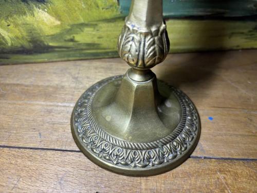 25 cm boyunda Avrupa pirinç şamdan