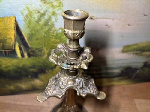 25 cm boyunda Avrupa pirinç şamdan