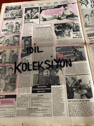 ŞEY HAFTALIK MAGAZİN GAZETESİ - DOĞUM GÜNÜ HEDİYESİ (TURKİSH - NEWSPAPER) - 13 ARALIK 1982 - TAM TAKIM 12 SAYFADIR -Orhan Gencebay-Barış Manço-Serpil Çakmaklı-Kadir İnanır-Banu Alkan-Ayten Gökçer-Türkan Şoray-Orhan Gencebay-Hülya Koçyiğit-Müjde Ar-Müjdat Gezen-Ferdi Tayfur-Mine Koldaş-Ali Rıza Gündoğdu-Mine Koldaş-Pınar Hanz-Pınar Doğan-Gülistan Okan-Esin Özsoy-Akın Uğurlu-İnci Sel-Hale Ünal-Zafer Saba-Gamze İnci-Beste Başar-Özlem Yıldız-Gülşen Akkaya-Gönül Alpay-Saadet Gürses-Yavuz Koykal-İnci Bayram-Müjde Işıl-Güneş Işın-Emin Turgay-Müslüm Gürses-Muhterem Nur-Arzum-Handanefe-Fatoş Dönmez-Hale Yazar-Alev Tunay-Mustafa Şimşek-Çikita-Nesrin Cetinel-Tülay Karaca-Kristyan Klara-Nilgün Balkan-Zeycan Sanal-Safiye Ayla-Attila Atasoy-Leyla Gorgolo-Yüksel Uzel-Sevim Tuna-Ela Altın-Ferdi Tayfur-Fatma Belgen-Ali Rıza Binboğa-Saadet Sunu-Necdet Tosun-Sevda Karaca-Abdül Özyön-Nastasya Kinsky-Filiz Akın-Figen Hanım-Zehra Neciler-Dilberay-Zahir Seba-Gahide Sonku-Maradona
