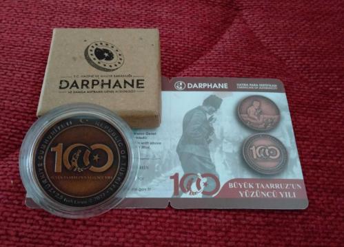 Büyük Taarruz'un 100. Yılı Bronz Hatıra Parası