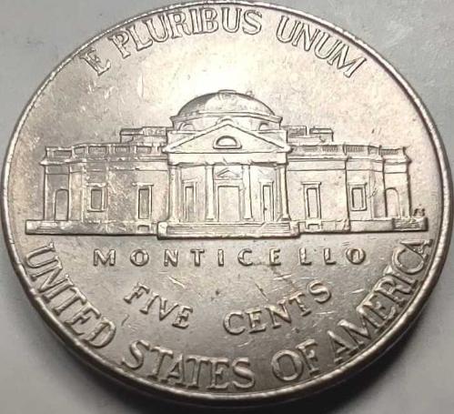 ABD 2013 5 Cent (Nickel) Thomas Jefferson - Philadelphia Darphanesi (P) Bakır-Nikel