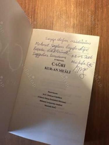 Evrensel Çağrı Kur'an Meali / Yazarından İmzalı İlk 1.Baskı