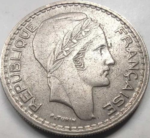 Fransa 10 Frank 1949 Georges Guiraud Tasarımı Alüminyum-Bronz