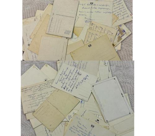1970/1980 Dönemi 75 Adet Gül ve Farklı Çiçekler Temalı karışık yazılı-yazısız eski kartpostallar
