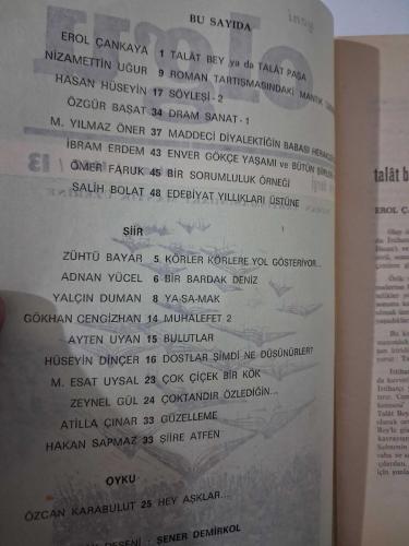 Yeni OLGU Dergisi, Nisan 1982 Sayı:13  ( ''Roman Tartışmasındaki Mantık Üzerine, Nizamettin Uğur 'Fethi Naci' yazısı  )