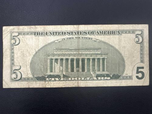 ABD 5 Dolar 2001.