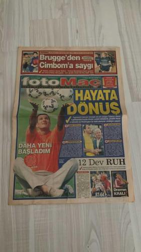 FOTOMAÇ SPOR GAZETESİ - TURKISH NEWSPAPER - DOĞUM GÜNÜ HEDİYESİ  - EKSİKSİZ TAM TAKIM GAZETE -3 EYLÜL 2002 SALI  WASHINGTON - WERNER LORANT - OĞUZ ÇETİN - AZİZ YILDIRIM - HAKAN ÜNSAL - CHRISTIAN CORREA DIONISIO - FELİPE - ARİF ERDEM - ÜMİT KARAN - BALİÇ - PINTO - PASCAL NOUMA - DANIEL PANCU - TAYFUR HAVUTÇU - OSCAR CORDOBA - SERGEN YALÇIN - AHMET DURSUN - AHMET YILDIRIM - MİRCEA LUCESCU - TROND SOLLIED - RUNE LANGE - MENDOZA - YAŞAR YALÇIN - HAYDAR PINARCI - SÜLEYMAN GÜLTEKİN  FOTOMAÇ BRUGGE KAMPINDA (SOLLIED: “GALATASARAY BARCELONA’DAN DAHA GÜÇLÜ”) - WASHINGTON: “DAHA ÇOK ATACAĞIM” (DENİZLİSPOR’A 3 GOL, FENERBAHÇE’Yİ HAYATA DÖNDÜRDÜ) - LORANT KURTULDU (DENİZLİ GALİBİYETİYLE YÖNETİM RAHATLADI) - FENERBAHÇE’DE MORAL TAZELENDİ (CAMİA ZOR GÜNLERE DAHA GÜVENLE BAKIYOR) - 12 DEV ADAM İSPANYA’YA YENİLDİ (87-64, ÇEYREK FİNAL UMUTLARI MUCİZELERE KALDI) - BESİKTAŞ’TA LUCESCU’DAN SÜRPRİZ (FUTBOLCULARA 3 GÜN İZİN, SONRA YOĞUN ANTRENMAN) - PASCAL NOUMA: “ASLINDA BEBEK GİBİYİM” (DERGİYE RÖPORTAJ, T
