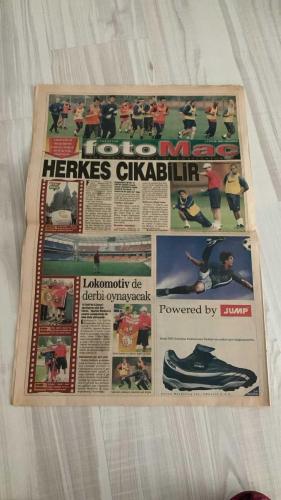 FOTOMAÇ SPOR GAZETESİ - TURKISH NEWSPAPER - DOĞUM GÜNÜ HEDİYESİ  - EKSİKSİZ TAM TAKIM GAZETE -9 EYLÜL 2002 PAZARTESİ  WERNER LORANT - OĞUZ ÇETİN - İLYAS TÜFEKÇİ - AZİZ YILDIRIM - ŞENOL GÜNEŞ - HAKAN ÜNSAL - ARİF ERDEM - ERGÜN PENBE - HASAN ŞAŞ - YUSUF ŞİMŞEK - HAİM REVIVO - SERGEN YALÇIN - PASCAL NOUMA - OSCAR CORDOBA - AHMET DURSUN - AHMET YILDIRIM - MİRCEA LUCESCU - RONALDO - YILDIRIM DEMİRÖREN - YAŞAR YALÇIN - SÜLEYMAN GÜLTEKİN  FENERBAHÇE’DE LORANT-İLYAS TÜFEKÇİ KRİZİ (YÖNETİMİN EL KOYMASINA RAĞMEN LORANT’IN ISRARLARI) - A MİLLİ TAKIM-SLOVAKYA 3-0 (ARİF’İN İKİ GOLÜ, SERHAT’IN AÇILIŞI, EURO 2004’E FIRTINA GİBİ BAŞLANGIÇ) - ŞENOL GÜNEŞ: “MAKEDONYA VE LİECHTENSTEIN’I DA YENİP İNGİLTERE KARŞISINA 9 PUANLA ÇIKACAĞIZ” - GALATASARAY LOKOMOTİV MOSKOVA’YI KORKUTUYOR (SEMİN: “HAKAN, ARİF, ERGÜN, HASAN ŞAŞ’I DÜNYA KUPASI’NDAN TANİYORUM, ADAM MARKAJI UYGULAYACAĞIM”) - EYLÜL AYI CİM-BOM İÇİN KABUS (20 GÜNDE 5 MAÇ) - YUGOSLAVYA DÜNYA ŞAMPİYONU (ARJANTİN’İ YENDİ, 14. ŞAMPİYONLUK) - BEŞİKTAŞ’TA LU