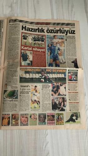FOTOMAÇ SPOR GAZETESİ - TURKISH NEWSPAPER - DOĞUM GÜNÜ HEDİYESİ  - EKSİKSİZ TAM TAKIM GAZETE -10 EYLÜL 2002 SALI  AHMET DURSUN - FATİH TERİM - WERNER LORANT - OĞUZ ÇETİN - AZİZ YILDIRIM - SERHAT AKIN - OKTAY DERELİOĞLU - HASAN ŞAŞ - BERKANT GÖKTAN - BALİÇ - FELİPE - ARİF ERDEM - ERGÜN PENBE - MEHMET POLAT - PASCAL NOUMA - OSCAR CORDOBA - SERGEN YALÇIN - YILDIRIM DEMİRÖREN - SÜLEYMAN GÜLTEKİN - ÖZHAN CANAYDIN - EMRE BELÖZOĞLU - OKAN BURUK - RONALDO  AHMET DURSUN: “ŞAMPİYON OLAMAZSAK HEPİMİZ BİTERİZ” (BEŞİKTAŞ LÜKS ARABA, ÇIKMAZ SOKAKTA İLERLİYOR) - FENERBAHÇE-GALATASARAY DERBİSİ ERTELEME TARTIŞMASI (TERİM: “CUMARTESİ OYNANMALI”, LORANT: “AVRUPA’DA KURAL BÖYLE, PAZAR OYNANIR”) - FEDERASYON 6 KASIM’I DÜŞÜNÜYOR - GALATASARAY’A MÜJDE (HASAN ŞAŞ VE BERKANT İYİLEŞTİ) - TERİM’DEN BALİÇ VE FELİPE’YE FIRÇA (İSTEKSİZ OYUN ELEŞTİRİSİ) - TERİM: “BİZ ZORU SEVERİZ” (ARİF’E: “HER YERDEN ŞUT ATABİLİRSİN”) - GALATASARAY’DA ALİ SAMİ YEN PROJESİ GECİKME TARTIŞMASI (ÖZHAN CANAYDIN ELEŞTİRİLERİN HEDEFİNDE)