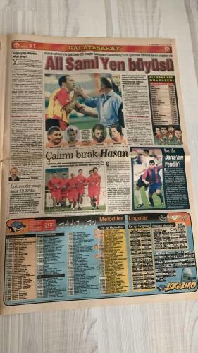 FOTOMAÇ SPOR GAZETESİ - TURKISH NEWSPAPER - DOĞUM GÜNÜ HEDİYESİ  - EKSİKSİZ TAM TAKIM GAZETE -12 EYLÜL 2002 PERŞEMBE  ARİEL ORTEGA - HAİM REVIVO - WASHINGTON - OĞUZ ÇETİN - WERNER LORANT - AZİZ YILDIRIM - KEMAL GÖRÜN - ALPER - OĞÜN TEMİZKANOĞLU - PASCAL NOUMA - OSCAR CORDOBA - AMARAL - SERGEN YALÇIN - AHMET DURSUN - AHMET YILDIRIM - MİRCEA LUCESCU - İSMAİL ÜNAL - MÜSLÜM GÜRSES - SERDAR BİLGİLİ - HASAN ARAT - ÖZHAN CANAYDIN - FATİH TERİM - YAŞAR YALÇIN - BAHADIR BEYARSLAN  GAZİANTEPSPOR-FENERBAHÇE 3-3 (ORTEGA YİNE YEDEK, SONRADAN GİRDİ VE PENALTIYLA SKORU 3-2 YAPTI, SON DAKİKADA OĞÜN’ÜN GOLÜYLE BİR PUAN KURTARILDI) - LORANT’A “KÖSTEBEK” TEPKİSİ (ORTEGA’YI KULÜBEDE TUTMASI ELEŞTİRİLDİ) - FENERBAHÇE 4. SIRAYA YÜKSELDİ - BEŞİKTAŞ’TA MÜSLÜM GÜRSES-AMARAL BULUŞMASI (TRİBÜNLERİN “MÜSLÜM BABA” TEZAHÜRATI GERÇEK OLDU) - İSMAİL ÜNAL KURTULDU (DİSİPLİN KURULU SUÇLAMALARI ASILSIZ BULDU) - BEŞİKTAŞ’TA 100. YIL COŞKUSU (YÖNETİM BİRLİK MESAJI VERDİ, SERDAR BİLGİLİ VE HASAN ARAT KATILDI) - PASCAL NOUM