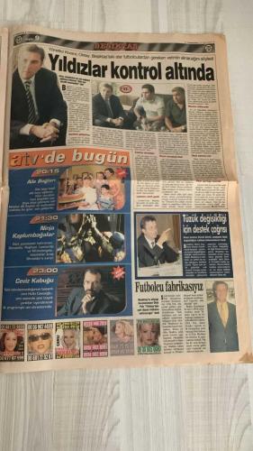 FOTOMAÇ SPOR GAZETESİ - TURKISH NEWSPAPER - DOĞUM GÜNÜ HEDİYESİ  - EKSİKSİZ TAM TAKIM GAZETE -14 EYLÜL 2002 CUMARTESİ  ARİF ERDEM - FELİPE - ALİ AYDIN - FATİH TERİM - WERNER LORANT - OĞUZ ÇETİN - ORTEGA - HAİM REVIVO - WASHINGTON - YUSUF ŞİMŞEK - CEYHUN - RAPAIC - HAKAN BAYRAKTAR - ALİ GÜNEŞ - JOHNSON - SERGEN YALÇIN - PASCAL NOUMA - OSCAR CORDOBA - AMARAL - AHMET DURSUN - AHMET YILDIRIM - MİRCEA LUCESCU - İLHAN MANSIZ - YILDIRIM DEMİRÖREN - YAŞAR YALÇIN - SÜLEYMAN GÜLTEKİN - ŞEVKİ ŞENLEN  GALATASARAY-KOCAELİSPOR 2-0 (ARİF VE FELİPE İLE 30 DAKİKADA MAÇ BİTTİ, CİMBOM YENİDEN LİDER) - ALİ AYDIN’A TRİBÜNDEN PROTESTO - FENERBAHÇE’DE LORANT ELEŞTİRİLERİN HEDEFİNDE (ORTEGA YEDEK, YILDIZLAR KÜSKÜN, “VARLIK İÇİNDE YOKLUK”) - FENERBAHÇE’DE TRANSFERLER OLAY OLDU (ORTEGA 22.5 MİLYON DOLAR, WASHINGTON 6 MİLYON DOLAR, YUSUF VE CEYHUN KENARDA) - LORANT’A TEPKİ: “YANLIŞ KADRO TERCİHLERİYLE TAKIMI ZİRVE YARIŞINDAN UZAKLAŞTIRIYOR” - GALATASARAY’DA TERİM: “AVRUPA’DA ZİRVEYİ HEDEFLİYORUZ” - BEŞİKTAŞ’TA L