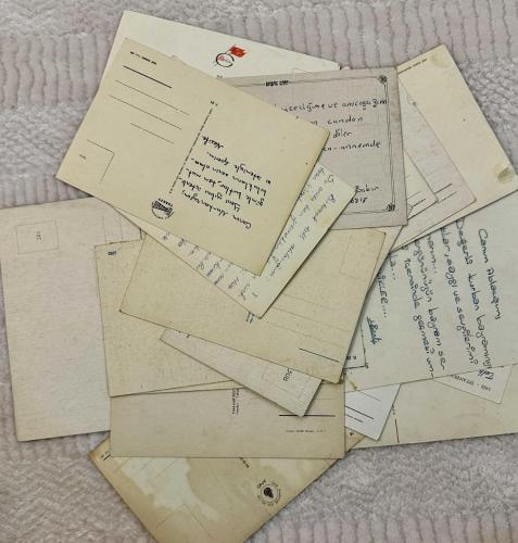 20 Adet Aşk-Sevgili-Çiçek Temalı Yazılı-Yazısız Karışık Kartpostallar