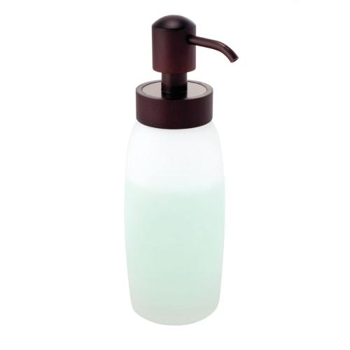 SIVI SABUNLUK CAM BUZ DESENLİ 6X6X20CM 300ML BANYO SETİ