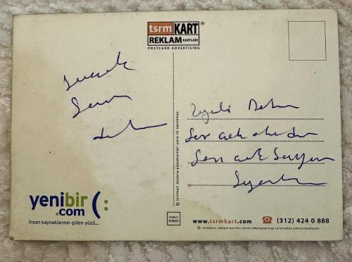 God Father film reklamlı eski kartpostal