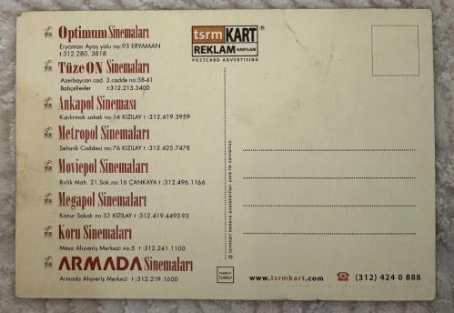Film Reklamlı Eski kartpostal