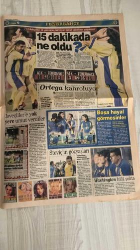 FOTOMAÇ SPOR GAZETESİ - TURKISH NEWSPAPER - DOĞUM GÜNÜ HEDİYESİ  - EKSİKSİZ TAM TAKIM GAZETE -21 EYLÜL 2002 CUMARTESİ  İLHAN MANSIZ - AZİZ YILDIRIM - WERNER LORANT - OĞUZ ÇETİN - ORTEGA - WASHINGTON - YUSUF ŞİMŞEK - CEYHUN - RAPAIC - ABDULLAH - OKTAY DERELİOĞLU - SERGEN YALÇIN - PASCAL NOUMA - OSCAR CORDOBA - AMARAL - AHMET DURSUN - AHMET YILDIRIM - MİRCEA LUCESCU - BÜLENT KORKMAZ - ERGÜN PENBE - HASAN ŞAŞ - BERKANT GÖKTAN - JURGEN TOFT - NİHAT ÖZDEMİR - HALDUN DOMAÇ - HASAN ŞAHİN - VAHAP HACIOĞLU  İLHAN MANSIZ: “DOKTOR KURBANIYIM” (ÜST ÜSTE ÜÇÜNCÜ AMELİYAT, SAĞ DİZİNDE İKİNCİ YIRTIK GÖRÜLMEMİŞ, MENİSKÜS PROBLEMİ) - İLHAN: “FUTBOLU ÇOK ÖZLEDİM, 10 GÜN SONRA TAKIMLA ÇALIŞMALARA BAŞLAYACAĞIM” - JURGEN TOFT: “İLHAN’IN HİÇBİR SUÇU YOK, İLK AMELİYATTA İKİNCİ YIRTIK GÖRÜLMEMİŞ” - LAİLA GECE KULÜBÜ POLEMİĞİ (İLHAN: “DEĞNEKLERLE GİTMEM ABARTILDI, BEN DE NORMAL BİR İNSANIM”) - FENERBAHÇE’DE LORANT KRİZİ (SOLNA MAÇI 3-3, YÖNETİM OPERASYONU GECİKTİRİYOR, BERABERLİKLERDEN TUR ÇIKMAMIŞ) - AZİZ YILD