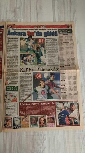 FOTOMAÇ SPOR GAZETESİ - TURKISH NEWSPAPER - DOĞUM GÜNÜ HEDİYESİ  - EKSİKSİZ TAM TAKIM GAZETE -22 EYLÜL 2002 PAZAR  SÜREYYA AYHAN - FATİH TERİM - LOUIS VAN GAAL - LUIS ENRIQUE - SAVIOLA - RIQUELME - KLUIVERT - SERGEN YALÇIN - PASCAL NOUMA - OSCAR CORDOBA - AMARAL - AHMET DURSUN - AHMET YILDIRIM - MİRCEA LUCESCU - BÜLENT KORKMAZ - ERGÜN PENBE - HASAN ŞAŞ - BERKANT GÖKTAN - VAHAP HACIOĞLU - HASAN SAYDAM - COŞKUN ÇELİK - SİNAN ENGİN  SÜREYYA AYHAN AVRUPA’DA TARİH YAZDI (DÜNYA KUPASI YARIŞLARINDA 1500 METREDE BİRİNCİLİK, 30 BİN DOLAR ÖDÜL) - GALATASARAY’IN MOSKOVA GALİBİYETİ İSPANYA’DA PANİK YARATTI (BARCELONA TEKNİK DİREKTÖRÜ VAN GAAL: “ALİ SAMİ YEN’DEN BİR PUAN YETER”) - LUIS ENRIQUE: “GALATASARAY’A ŞAKA YAPILMAZ” - BARCELONA’DA YILDIZLAR (SAVIOLA, RIQUELME, KLUIVERT) AMA G.SARAY’DAN ÇEKİNİYORLAR - BEŞİKTAŞ-TRABZONSPOR MAÇI İNÖNÜ’DE (KUDDUSİ MÜFTÜOĞLU YÖNETECEK, SİNAN ENGİN: “SARAJEVO MAÇI SONRASI MORAL BULMALIYIZ”) - BEŞİKTAŞ’TA KRİZ DONDURULDU (SERDAR BİLGİLİ’DEN LUCESCU’YA MESAJ: “PUAN