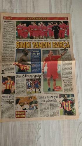 FOTOMAÇ SPOR GAZETESİ - TURKISH NEWSPAPER - DOĞUM GÜNÜ HEDİYESİ  - EKSİKSİZ TAM TAKIM GAZETE -22 EYLÜL 2002 PAZAR  SÜREYYA AYHAN - FATİH TERİM - LOUIS VAN GAAL - LUIS ENRIQUE - SAVIOLA - RIQUELME - KLUIVERT - SERGEN YALÇIN - PASCAL NOUMA - OSCAR CORDOBA - AMARAL - AHMET DURSUN - AHMET YILDIRIM - MİRCEA LUCESCU - BÜLENT KORKMAZ - ERGÜN PENBE - HASAN ŞAŞ - BERKANT GÖKTAN - VAHAP HACIOĞLU - HASAN SAYDAM - COŞKUN ÇELİK - SİNAN ENGİN  SÜREYYA AYHAN AVRUPA’DA TARİH YAZDI (DÜNYA KUPASI YARIŞLARINDA 1500 METREDE BİRİNCİLİK, 30 BİN DOLAR ÖDÜL) - GALATASARAY’IN MOSKOVA GALİBİYETİ İSPANYA’DA PANİK YARATTI (BARCELONA TEKNİK DİREKTÖRÜ VAN GAAL: “ALİ SAMİ YEN’DEN BİR PUAN YETER”) - LUIS ENRIQUE: “GALATASARAY’A ŞAKA YAPILMAZ” - BARCELONA’DA YILDIZLAR (SAVIOLA, RIQUELME, KLUIVERT) AMA G.SARAY’DAN ÇEKİNİYORLAR - BEŞİKTAŞ-TRABZONSPOR MAÇI İNÖNÜ’DE (KUDDUSİ MÜFTÜOĞLU YÖNETECEK, SİNAN ENGİN: “SARAJEVO MAÇI SONRASI MORAL BULMALIYIZ”) - BEŞİKTAŞ’TA KRİZ DONDURULDU (SERDAR BİLGİLİ’DEN LUCESCU’YA MESAJ: “PUAN