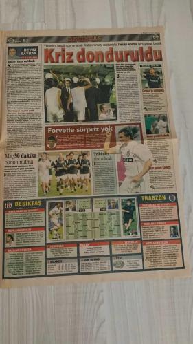 FOTOMAÇ SPOR GAZETESİ - TURKISH NEWSPAPER - DOĞUM GÜNÜ HEDİYESİ  - EKSİKSİZ TAM TAKIM GAZETE -22 EYLÜL 2002 PAZAR  SÜREYYA AYHAN - FATİH TERİM - LOUIS VAN GAAL - LUIS ENRIQUE - SAVIOLA - RIQUELME - KLUIVERT - SERGEN YALÇIN - PASCAL NOUMA - OSCAR CORDOBA - AMARAL - AHMET DURSUN - AHMET YILDIRIM - MİRCEA LUCESCU - BÜLENT KORKMAZ - ERGÜN PENBE - HASAN ŞAŞ - BERKANT GÖKTAN - VAHAP HACIOĞLU - HASAN SAYDAM - COŞKUN ÇELİK - SİNAN ENGİN  SÜREYYA AYHAN AVRUPA’DA TARİH YAZDI (DÜNYA KUPASI YARIŞLARINDA 1500 METREDE BİRİNCİLİK, 30 BİN DOLAR ÖDÜL) - GALATASARAY’IN MOSKOVA GALİBİYETİ İSPANYA’DA PANİK YARATTI (BARCELONA TEKNİK DİREKTÖRÜ VAN GAAL: “ALİ SAMİ YEN’DEN BİR PUAN YETER”) - LUIS ENRIQUE: “GALATASARAY’A ŞAKA YAPILMAZ” - BARCELONA’DA YILDIZLAR (SAVIOLA, RIQUELME, KLUIVERT) AMA G.SARAY’DAN ÇEKİNİYORLAR - BEŞİKTAŞ-TRABZONSPOR MAÇI İNÖNÜ’DE (KUDDUSİ MÜFTÜOĞLU YÖNETECEK, SİNAN ENGİN: “SARAJEVO MAÇI SONRASI MORAL BULMALIYIZ”) - BEŞİKTAŞ’TA KRİZ DONDURULDU (SERDAR BİLGİLİ’DEN LUCESCU’YA MESAJ: “PUAN