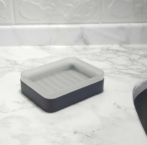 SABUNLUK BUZ DESENLİ 12X8X3CM BANYO SETİ