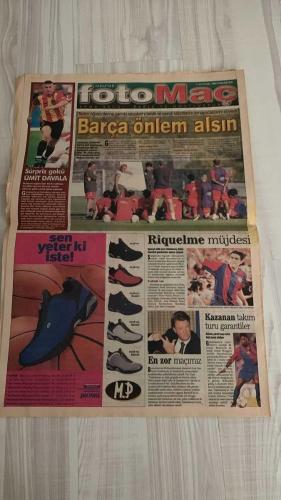 FOTOMAÇ SPOR GAZETESİ - TURKISH NEWSPAPER - DOĞUM GÜNÜ HEDİYESİ  - EKSİKSİZ TAM TAKIM GAZETE -23 EYLÜL 2002 PAZARTESİ  FATİH TERİM - WERNER LORANT - OĞUZ ÇETİN - AZİZ YILDIRIM - ORTEGA - WASHINGTON - YUSUF ŞİMŞEK - CEYHUN - RAPAIC - ABDULLAH - OKTAY DERELİOĞLU - SERGEN YALÇIN - PASCAL NOUMA - OSCAR CORDOBA - AMARAL - AHMET DURSUN - AHMET YILDIRIM - MİRCEA LUCESCU - BÜLENT KORKMAZ - ERGÜN PENBE - HASAN ŞAŞ - BERKANT GÖKTAN - ÜMİT DAVALA - PATRICK KLUIVERT - LUIS ENRIQUE - LOUIS VAN GAAL - RIQUELME - VAHAP HACIOĞLU - SÜLEYMAN GÜLTEKİN - DENİZ DERİNSU
