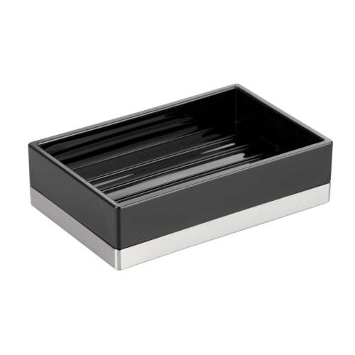 SABUNLUK MODERN SİYAH TASARIM 12X8X3CM