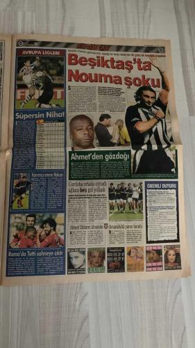 FOTOMAÇ SPOR GAZETESİ - TURKISH NEWSPAPER - DOĞUM GÜNÜ HEDİYESİ  - EKSİKSİZ TAM TAKIM GAZETE -30 EYLÜL 2002 PAZARTESİ  FATİH TERİM - WERNER LORANT - OĞUZ ÇETİN - AZİZ YILDIRIM - ORTEGA - WASHINGTON - YUSUF ŞİMŞEK - CEYHUN - RAPAIC - ABDULLAH - OKTAY DERELİOĞLU - SERGEN YALÇIN - PASCAL NOUMA - OSCAR CORDOBA - AMARAL - AHMET DURSUN - AHMET YILDIRIM - MİRCEA LUCESCU - ÜMİT KARAN - BÜLENT KORKMAZ - ÜMİT DAVALA - HASAN ŞAŞ - BERKANT GÖKTAN - ELVIR BALİÇ - MONDRAGON - BATISTA - HAKAN ÜNSAL - YAŞAR YALÇIN - SÜLEYMAN GÜLTEKİN - VAHAP HACIOĞLU - GÖKMEN ÖZDENAK  FENERBAHÇE-ELAZIĞSPOR 4-2 (GOLLER JOHNSON 2, ORTEGA VE GENÇ TUNCAY’DAN, HAKEM İSMET ARZUMAN PENALTI VERMEDİ, TRİBÜNLER ÇILDIRDI) - GALATASARAY’DA BRUGGE MAÇI ÖNCESİ HAZIRLIKLAR (TERİM: “HER ŞEYE YENİDEN BAŞLAMAK İÇİN ÇOK ÖNEMLİ”) - ELVIR BALİÇ İSTANBULSPOR MAÇINDA PARLADI (KORNERDEN GOL PASI, TERİM: “ÇOK ÇALIŞIYOR”) - ÜMİT KARAN: “BRUGGE MAÇINDA GOL ATACAĞIM” - BATISTA VE MONDRAGON TERİM’İN VAZGEÇİLMEZLERİ (8 MAÇTA 90 DAKİKA) - HAKAN ÜNS