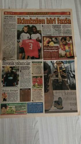 FOTOMAÇ SPOR GAZETESİ - TURKISH NEWSPAPER - DOĞUM GÜNÜ HEDİYESİ  - EKSİKSİZ TAM TAKIM GAZETE -30 EYLÜL 2002 PAZARTESİ  FATİH TERİM - WERNER LORANT - OĞUZ ÇETİN - AZİZ YILDIRIM - ORTEGA - WASHINGTON - YUSUF ŞİMŞEK - CEYHUN - RAPAIC - ABDULLAH - OKTAY DERELİOĞLU - SERGEN YALÇIN - PASCAL NOUMA - OSCAR CORDOBA - AMARAL - AHMET DURSUN - AHMET YILDIRIM - MİRCEA LUCESCU - ÜMİT KARAN - BÜLENT KORKMAZ - ÜMİT DAVALA - HASAN ŞAŞ - BERKANT GÖKTAN - ELVIR BALİÇ - MONDRAGON - BATISTA - HAKAN ÜNSAL - YAŞAR YALÇIN - SÜLEYMAN GÜLTEKİN - VAHAP HACIOĞLU - GÖKMEN ÖZDENAK  FENERBAHÇE-ELAZIĞSPOR 4-2 (GOLLER JOHNSON 2, ORTEGA VE GENÇ TUNCAY’DAN, HAKEM İSMET ARZUMAN PENALTI VERMEDİ, TRİBÜNLER ÇILDIRDI) - GALATASARAY’DA BRUGGE MAÇI ÖNCESİ HAZIRLIKLAR (TERİM: “HER ŞEYE YENİDEN BAŞLAMAK İÇİN ÇOK ÖNEMLİ”) - ELVIR BALİÇ İSTANBULSPOR MAÇINDA PARLADI (KORNERDEN GOL PASI, TERİM: “ÇOK ÇALIŞIYOR”) - ÜMİT KARAN: “BRUGGE MAÇINDA GOL ATACAĞIM” - BATISTA VE MONDRAGON TERİM’İN VAZGEÇİLMEZLERİ (8 MAÇTA 90 DAKİKA) - HAKAN ÜNS