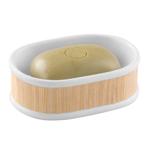 SABUNLUK PORSELEN BAMBU TEMALI  SERAMİK 12X9X4CM BANYO SETİ