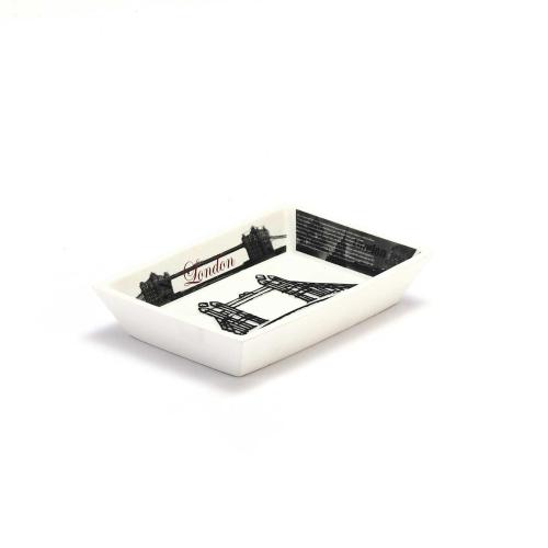 LONDRA MODEL SABUNLUK  POLİRESİN13X9X2CM BANYO SETİ