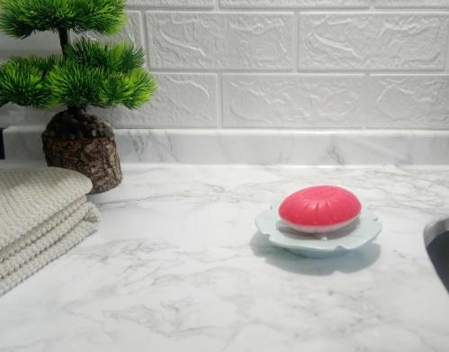 SABUNLUK DENİZ FENERİ MAVİ MODEL POLİRESİN 11x11x2cm BANYO SETİ