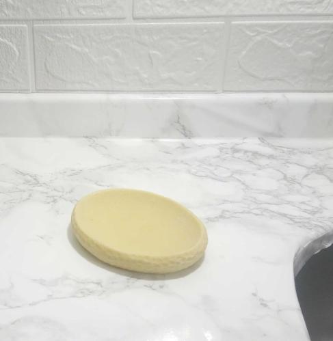 SABUNLUK SARI PETEK DESENLİ POLİRESİN 10X8X2CM BANYO SETİ