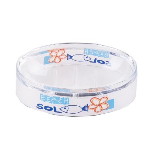 SABUNLUK DENİZ DESEN AKRİLİK 13X7X3CM BANYO SETİ