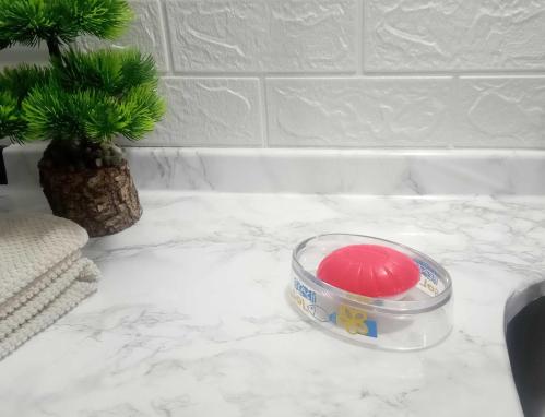 SABUNLUK DENİZ DESEN AKRİLİK 13X7X3CM BANYO SETİ