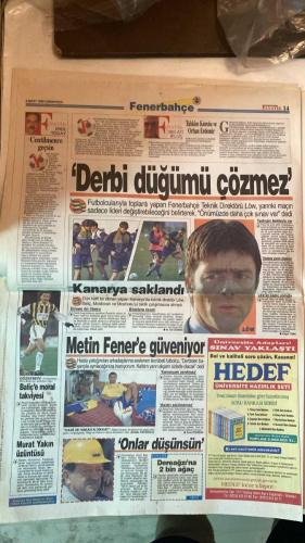 FANATİK SPOR GAZETESİ - TURKISH NEWSPAPER - DOĞUM GÜNÜ HEDİYESİ  - EKSİKSİZ TAM TAKIM GAZETE - 6 MART 1999 - SAYI: 1203 - MESUT YILMAZ - RAHMAN SAĞIROĞLU - OSMAN TANBURACI - DOĞAN BABACAN - NECİL ÜLGEN - CÜNEYT KARAKAYA - GERÇEK SPOR GAZETESİ - FANATİK - BU VATAN HEPİMİZİN - FENER HAKAN’A ÖNLEM ALSIN - BERABERLİK İKİ TAKIMI DA ÜZMEZ - TARAFTAR SOĞUKKANLI OLSUN - VE KAPILAR KAPANDI - DERBİ ERDEMİR’İN - BİLETLER KAPIŞILDI - TRABZON BÖYLE GÜZEL - UNAL İÇİN OYNADILAR - YETER Kİ FUTBOL OLSUN - KAVGA DEĞİL MAÇ - YENEN SADECE AVANTAJLI - RÜŞTÜ MEYDAN OKUDU - BÜLENT KORKMAZ: TAHTI BIRAKMAYIZ - HAGİ’NİN AKH ÇOCUĞUNDA - GÜROL’A GÜVENOYU - UFUK’UN ÜZÜNTÜSÜ - BÜLENT’E FORMA DOPİNGİ - EMRE’NİN SIRRI - STRATEJİK SAVAŞ - DÜĞÜM MAÇI OLAMAZ - POPESCU’LU ROMANYA GALİP - TRABZONSPOR - GALATASARAY - FENERBAHÇE - BEŞİKTAŞ - KOCAELİSPOR - ALTAY - ADANASPOR - KARABÜKSPOR - BURSASPOR - ANTALYASPOR - SAKARYASPOR - ERZURUMSPOR - GENÇLERBİRLİĞİ - SAMSUNSPOR - ANKARAGÜCÜ - TRABZONSPOR 3-1 ERZURUMSPOR - BEŞİKTAŞ V