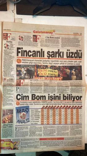 FANATİK SPOR GAZETESİ - TURKISH NEWSPAPER - DOĞUM GÜNÜ HEDİYESİ  - EKSİKSİZ TAM TAKIM GAZETE - 9 MART 1999 - SAYI: 1206 - MEHMET GENÇ - ENGİN VEREL - YUSUF DURSUN - RAHMAN SAĞIROĞLU - CÜNEYT KARAKAYA - NECİL ÜLGEN - GERÇEK SPOR GAZETESİ - FANATİK - BU VATAN HEPİMİZİN - FELDKAMP ARTIK BEŞİKTAŞLI - KALLI 15 MART’TA GELİYOR - YAMAN: İKİNCİ ADAM OLAMAM - FENER KENDİNİ VAKTİ - VOLEYBOLDA AVRUPA SINAVI - MOLDOVA MAÇININ HAKEMİ BELLİ OLDU - LÖW RAKİBE KARŞI ÖNLEM ALAMIYOR - EMRE-OKAN ASLAN’A YAN BAKAN - CİM BOM VE YAKTI - DERBİ KANA BULANIYORDU - TOFAŞ TRABZON GÖZÜNÜ KANARYA’YA DİKTİ - PLAY-OFF’TA AMANSIZ YARIŞ - MAÇA KONSANTRE DEĞİLDİ - EZELİ REKABETİ ANLAMAK - TEPİMİ HAKLI ÇIKARDI - HAKAN ŞÜKÜR UTANDIRMADI - MARKAJ KISKACINI BOZDUK - LÖW HAKAN’I GÖKLERE ÇIKARDI - ASLAN GÖBEKTEN VURDU - LİDER GİBİ OYNAYIN - HEDEF 3. ŞAMPİYONLUK - GERÇEK PROFESYONEL TAFFAREL - SÜREN: DUR, DAHA BİTMEDİ - CENAZEDEN ZAFERE HAGİ - ŞİMDİ HEDEF KUPA - TRABZONSPOR - GALATASARAY - FENERBAHÇE - BEŞİKTAŞ - KOCAELİSPOR
