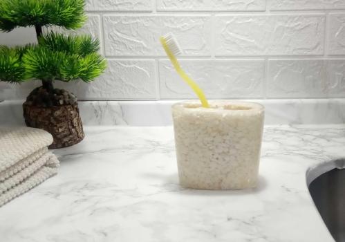 DİŞ FIRÇALIK DENİZ TAŞI EL YAPIMI 400 GR 10X5X9CM BANYO SETİ