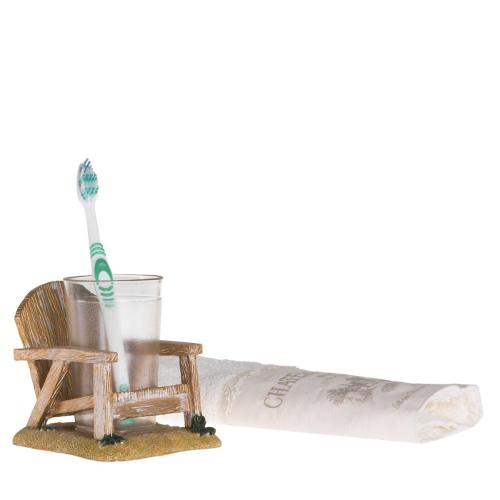 DİŞ FIRÇALIK VE MACUNLUK SANDALYE POLİRESİN 13X11X10CM 200ML BANYO SETİ